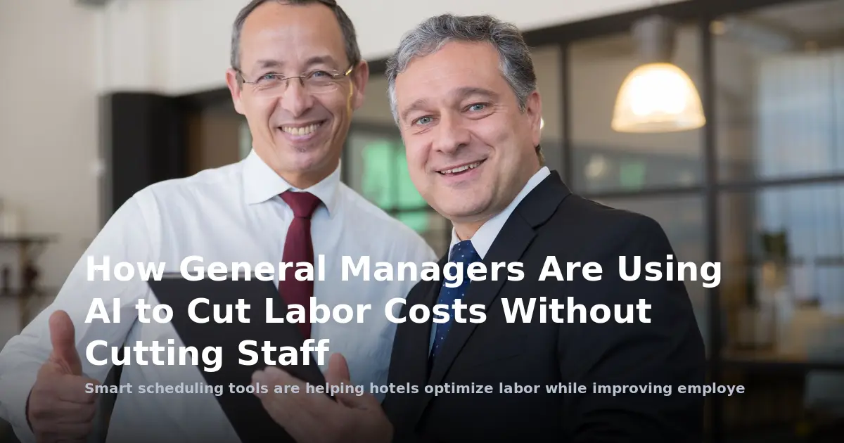 How General Managers Are Using AI to Cut Labor Costs Without Cutting Staff
