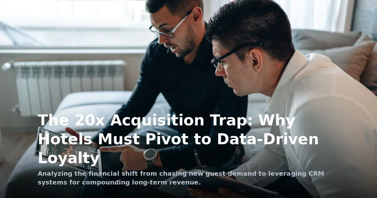 The 20x Acquisition Trap: Why Hotels Must Pivot to Data-Driven Loyalty