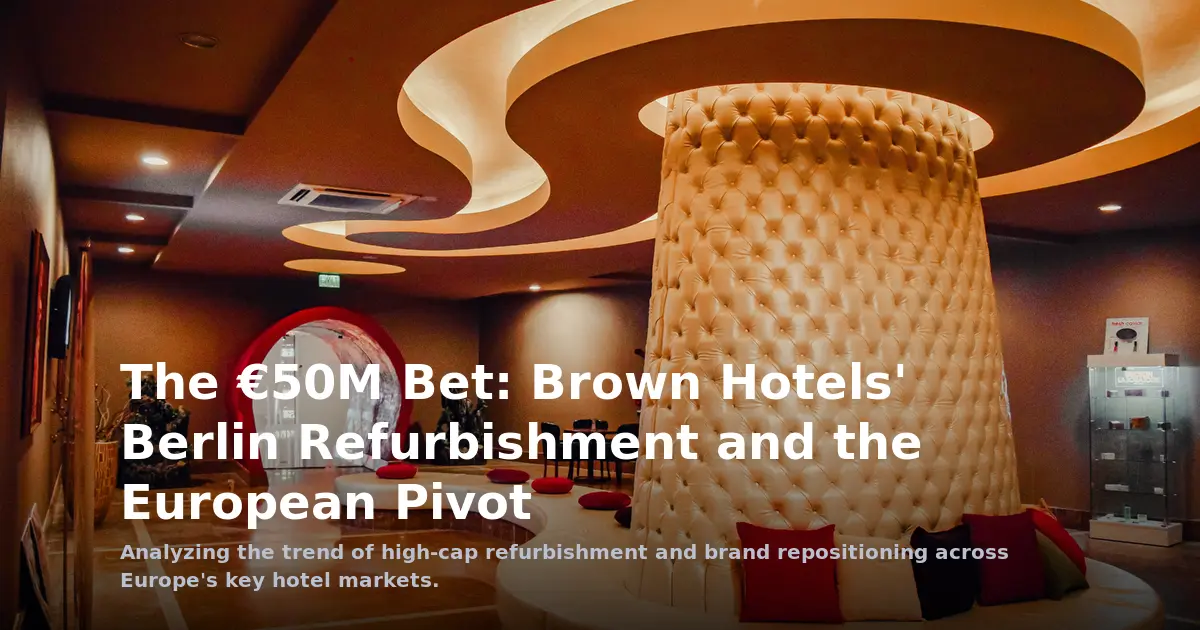 The €50M Bet: Brown Hotels' Berlin Refurbishment and the European Pivot