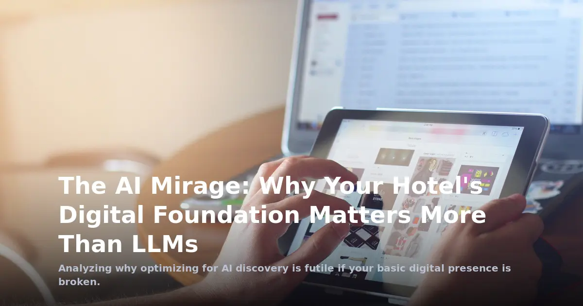The AI Mirage: Why Your Hotel's Digital Foundation Matters More Than LLMs