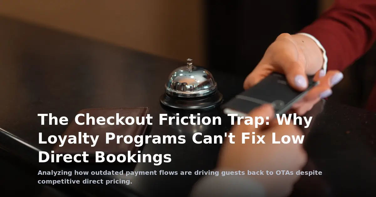 The Checkout Friction Trap: Why Loyalty Programs Can't Fix Low Direct Bookings