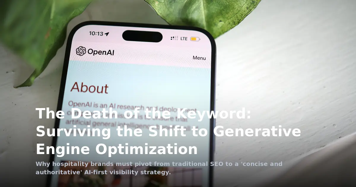 The Death of the Keyword: Surviving the Shift to Generative Engine Optimization