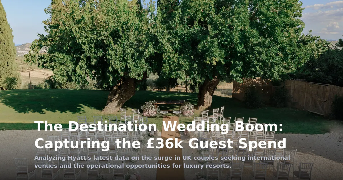 The Destination Wedding Boom: Capturing the £36k Guest Spend