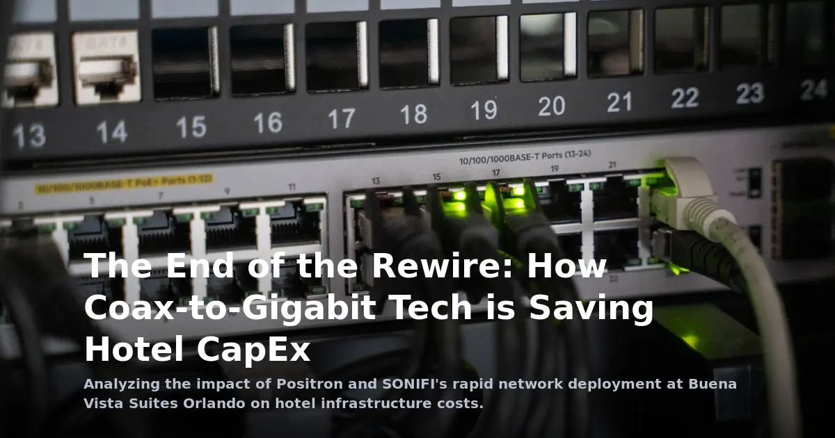 The End of the Rewire: How Coax-to-Gigabit Tech is Saving Hotel CapEx