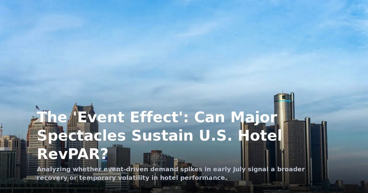 The 'Event Effect': Can Major Spectacles Sustain U.S. Hotel RevPAR?