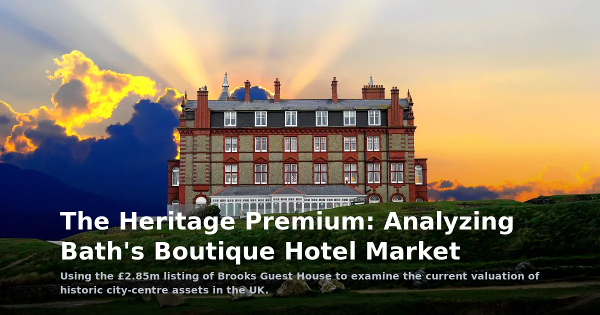 The Heritage Premium: Analyzing Bath's Boutique Hotel Market