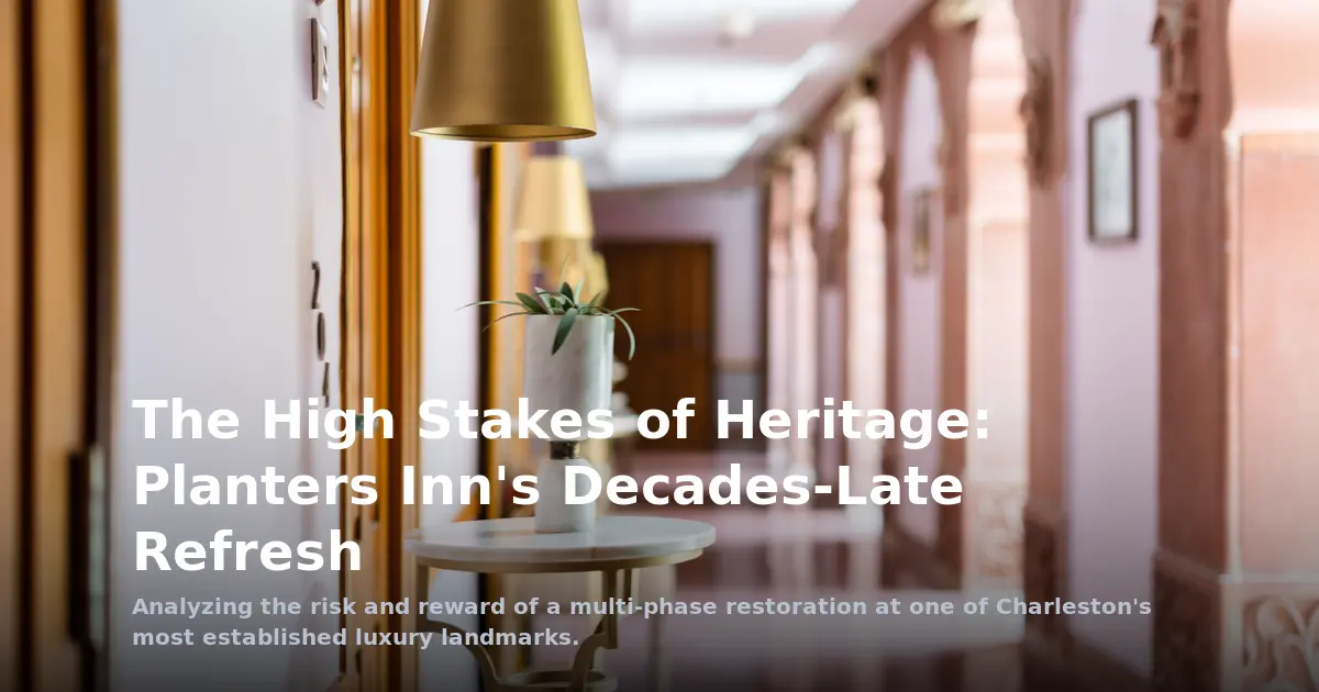 The High Stakes of Heritage: Planters Inn's Decades-Late Refresh