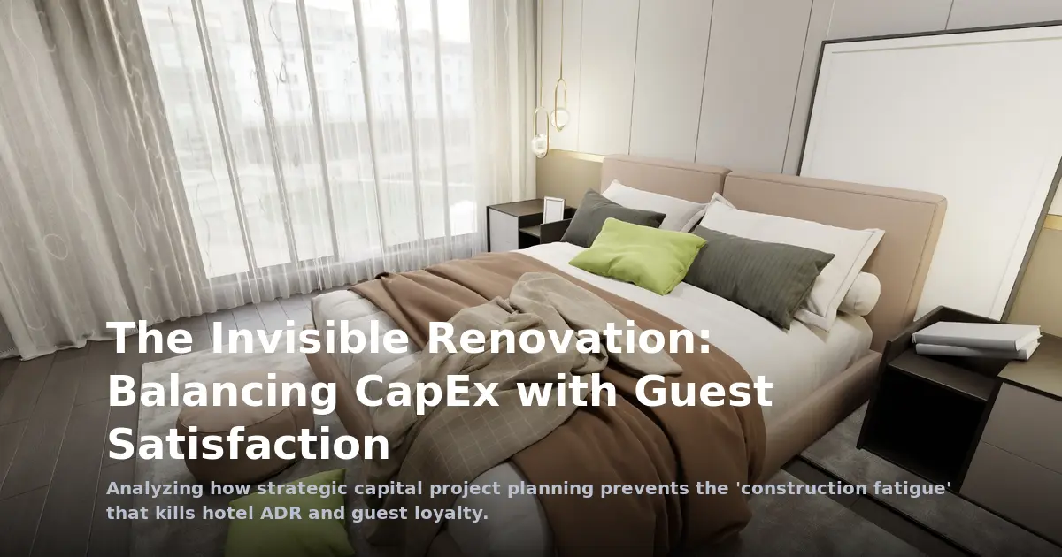 The Invisible Renovation: Balancing CapEx with Guest Satisfaction