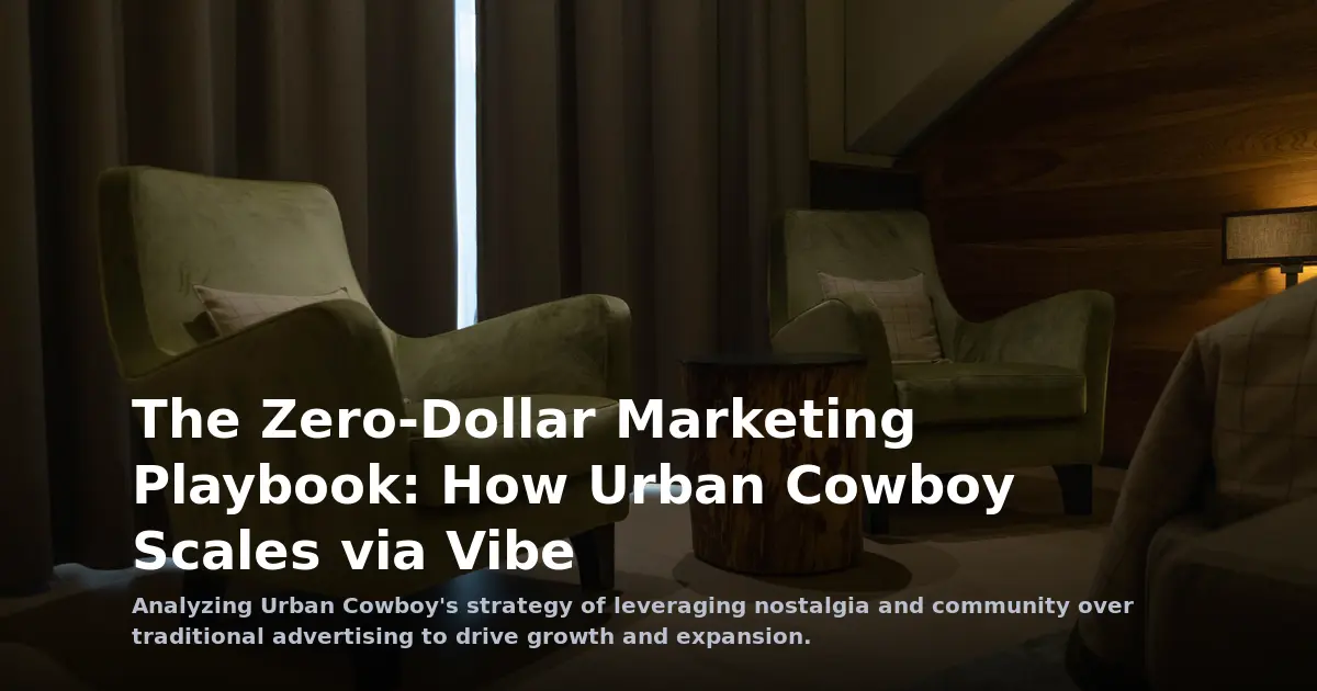 The Zero-Dollar Marketing Playbook: How Urban Cowboy Scales via Vibe